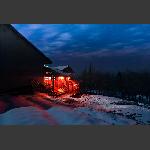 天子山雪夜