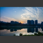 澧水风光—霞光