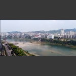 爆破中的澧水大桥