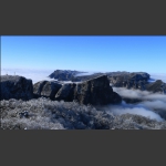 降雪开晴的天门山