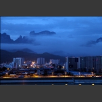 天门夜景