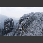 雪景中的黄石寨2