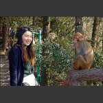 我和猴王合个影