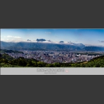 张家界城市中心全景图