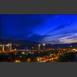夜色大庸桥