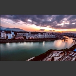 站在高处看日落