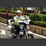 交通警察巡逻执法