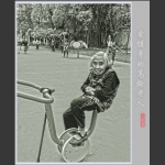 爱健身的高龄老人