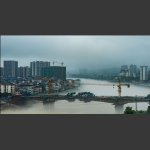 雾中的澧水大桥