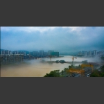 雾中的澧水大桥