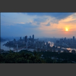 雾都夕照