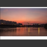 日落时的澧水河