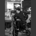 轮椅上的生意人