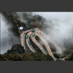 天门山公路奇观