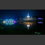 河南油田公园夜色