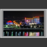 澧水对岸的夜色