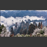 冬雪御笔峰