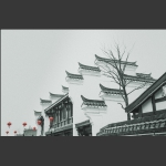 常德河街印象画