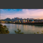 小城夕照