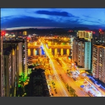 家乡是美丽的，夜景是漂亮的