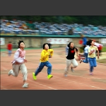 国光学校秋季运动会之赛跑（一）