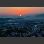 太阳落山时