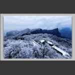 天门山雾凇雪景