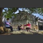 大树下面