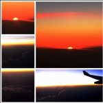 高空夕阳