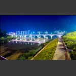 大桥夜色.