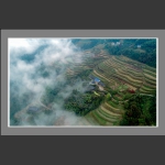 俯瞰堡子界梯田