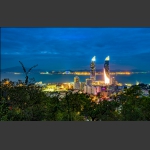 滨海夜色