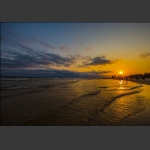 海滨夕照