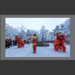 雪中舞狮闹元宵