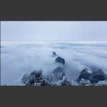 天门山春雪