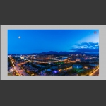 天门山下夜色美