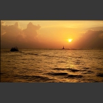 海港夕阳