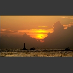 海港夕阳