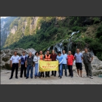 张家界西线旅游茅岩河瀑布景点采风