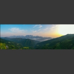 天门山晨曦
