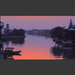 水乡夕阳