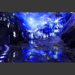 溶洞梯田。