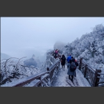 天门山冬雪