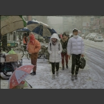 雪中街头