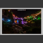 芙蓉镇瀑布夜景