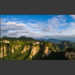 天子山索道站之晨