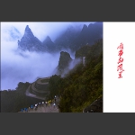 雨雾的风景