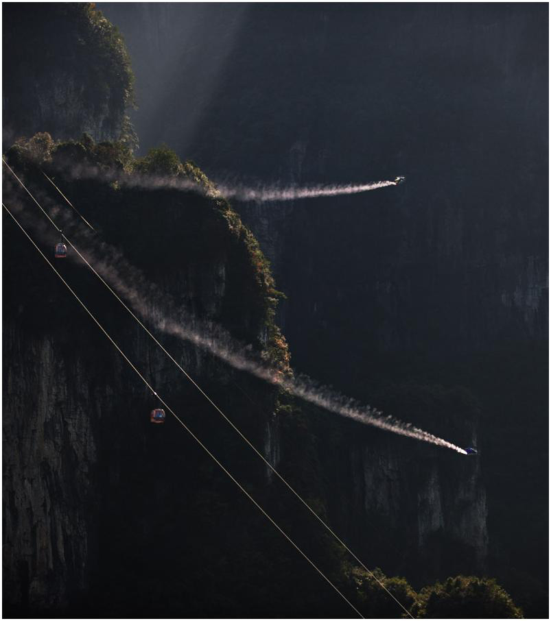 飞行弧形