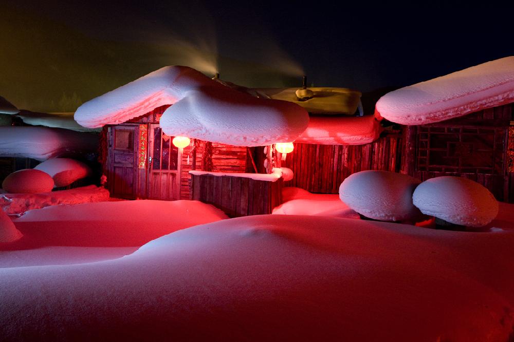 雪乡.夜景