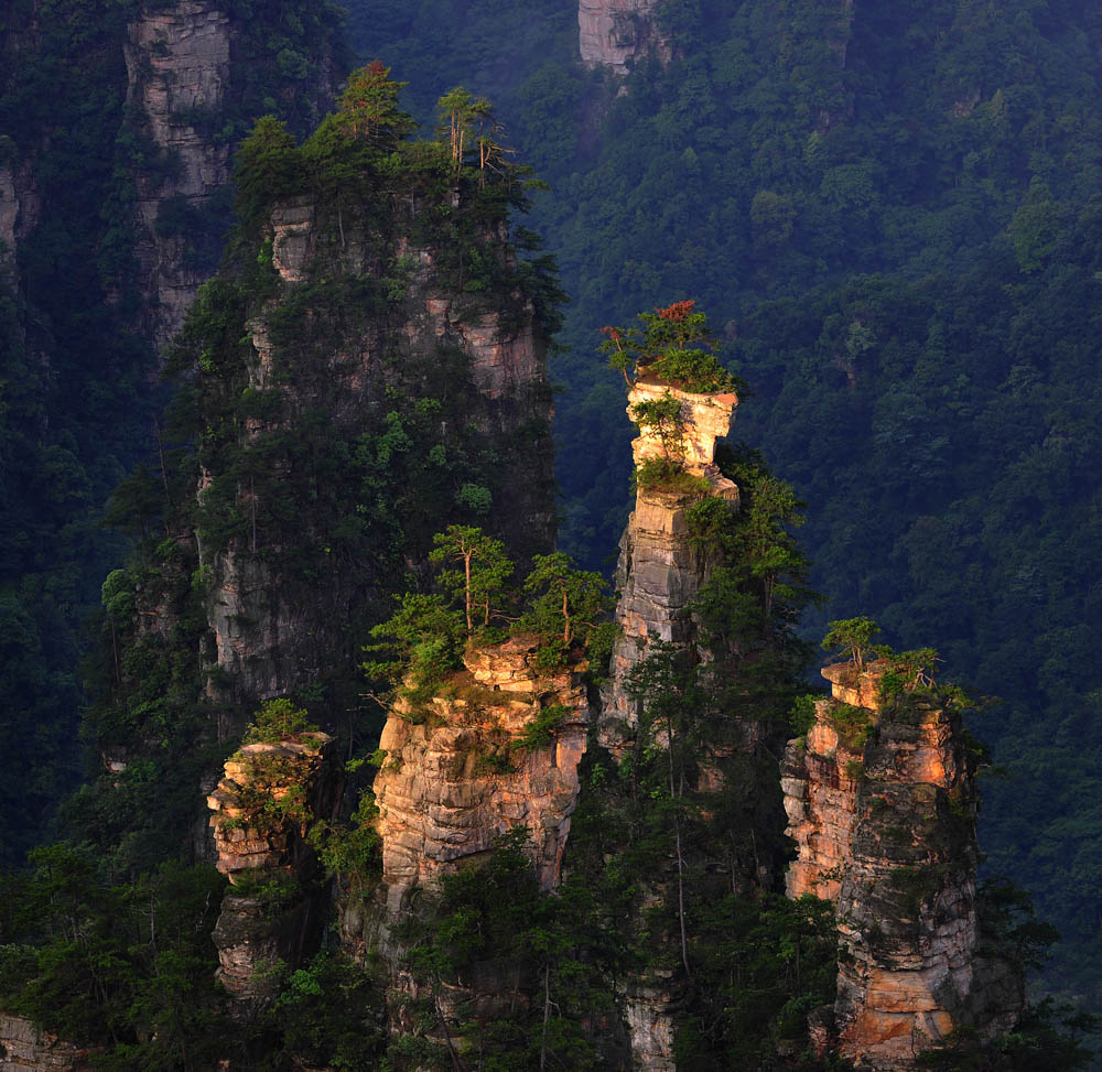 暖阳映峰